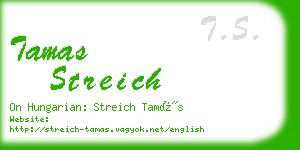 tamas streich business card